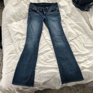 America Eagle Outfitters Kick Boot Jeans | Size 4R